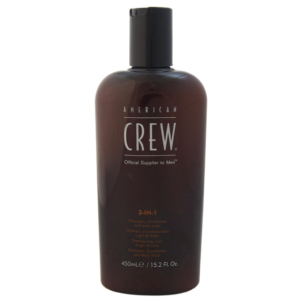 American Crew 3 In 1 Shampoo and Conditoner and Body Wash by American Crew for Men - 15.2 oz Shampoo Conditoner