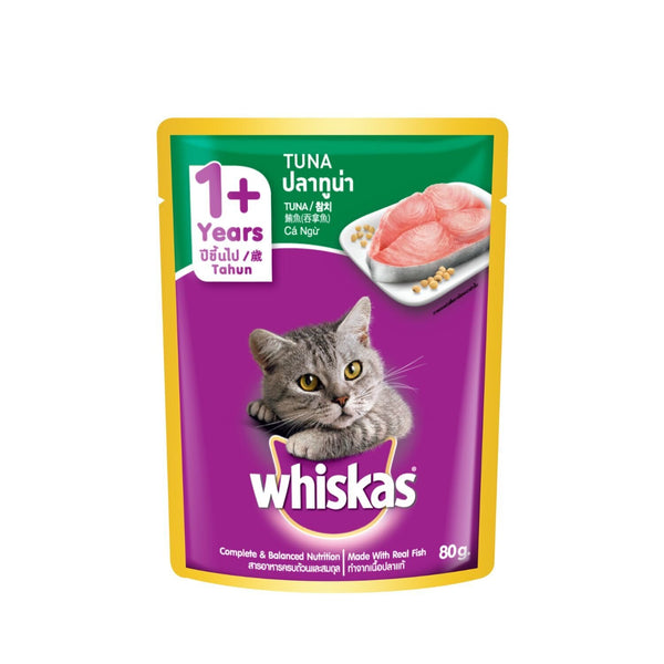 MARS Whiskas - POUCH Adult Tuna Flavor 80G