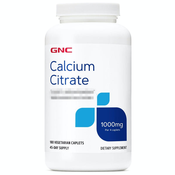 GNC Calcium Citrate 1000mg 180 vegetarian caplets