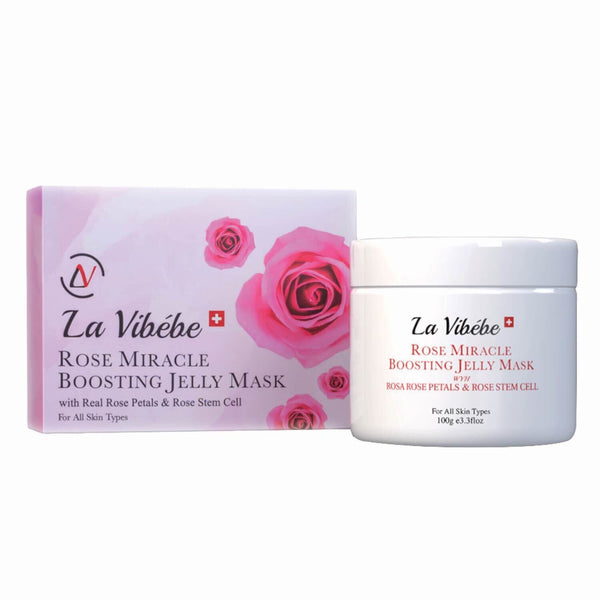 La Vibebe La Vib?be - Rose Miracle Boosting Jelly Mask (Hydrating, Soothing, Whitening, Sensitive Skin, Pore Minimizing) (Rose Mask) (e100g) LV368
