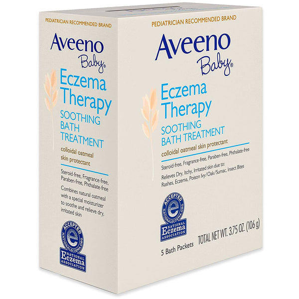 Aveeno Aveeno Baby Eczema Therapy Soothing Bath Treatment Fragrance Free 5 Bath Packets  Fixed Size