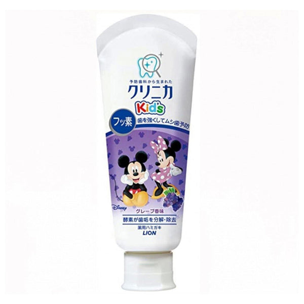 Lion LION Mickey Kid's Toothpaste 60g Grape flavor (6-12 years old)  Fixed Size