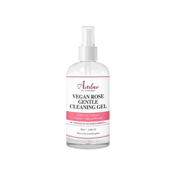 AMBER be younique Vegan rose gentle cleaning gel 100ml