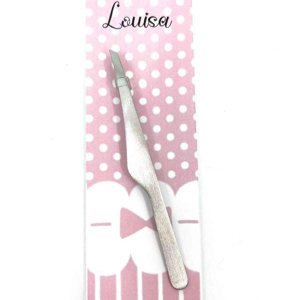 LOUISA LOUISA Oblique Nose Sword-Shaped Eyebrow Pliers 9.5cm  Fixed Size