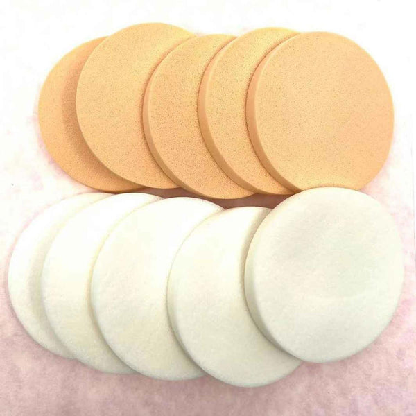 LOUISA LOUISA Makeup sponge 10pcs special set (Random Color)(Round shape)  Fixed Size