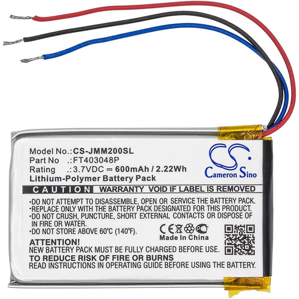 JBL CS-JMM200SL - replacement battery for JBL  Fixed size