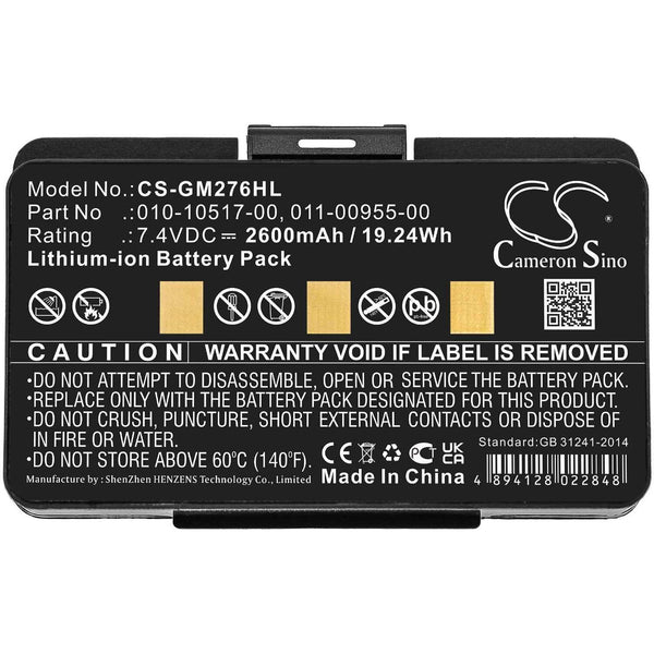 Garmin CS-GM276HL - replacement battery for Garmin  Fixed size