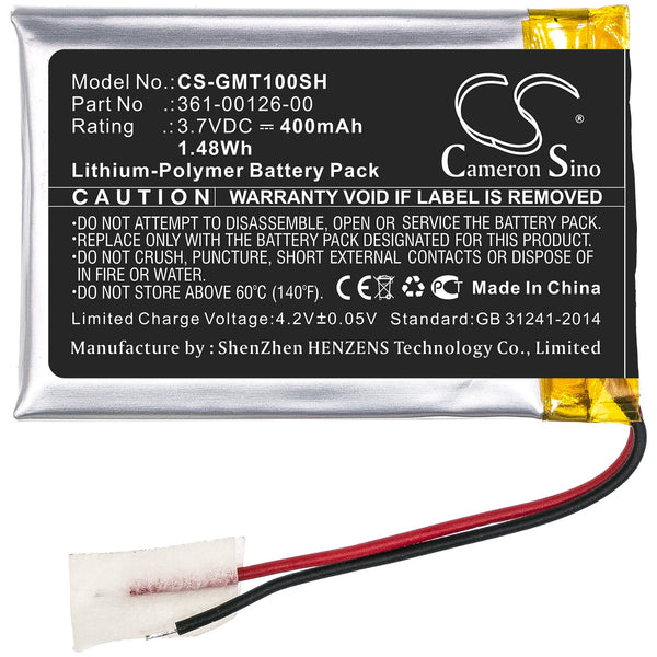 Garmin CS-GMT100SH - replacement battery for Garmin  Fixed size