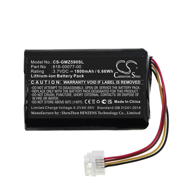 Garmin CS-GMZ590SL - replacement battery for Garmin  Fixed size