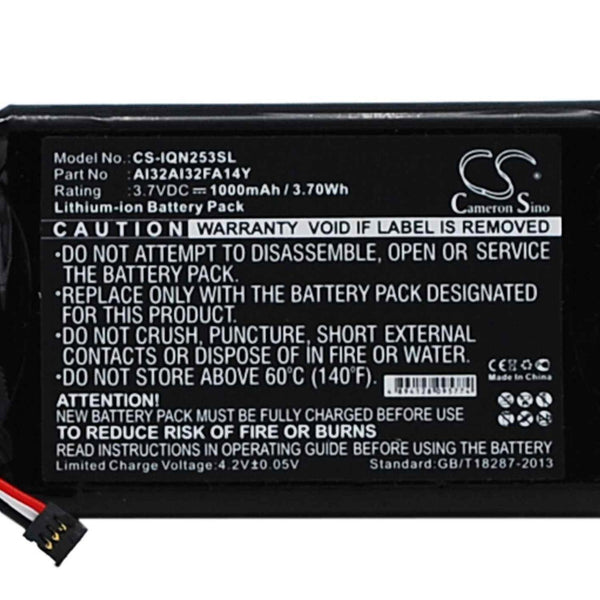 Garmin CS-IQN253SL - replacement battery for Garmin  Fixed size