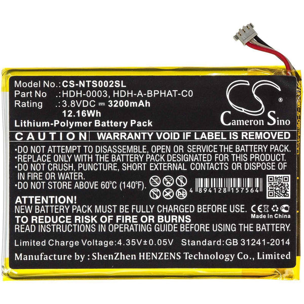 Nintendo CS-NTS002SL - replacement battery for Nintendo  Fixed size