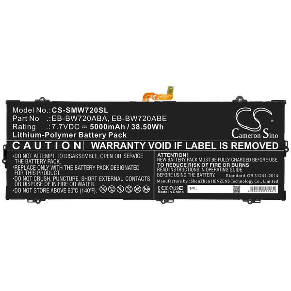 Samsung CS-SMW720SL - replacement battery for SAMSUNG  Fixed size