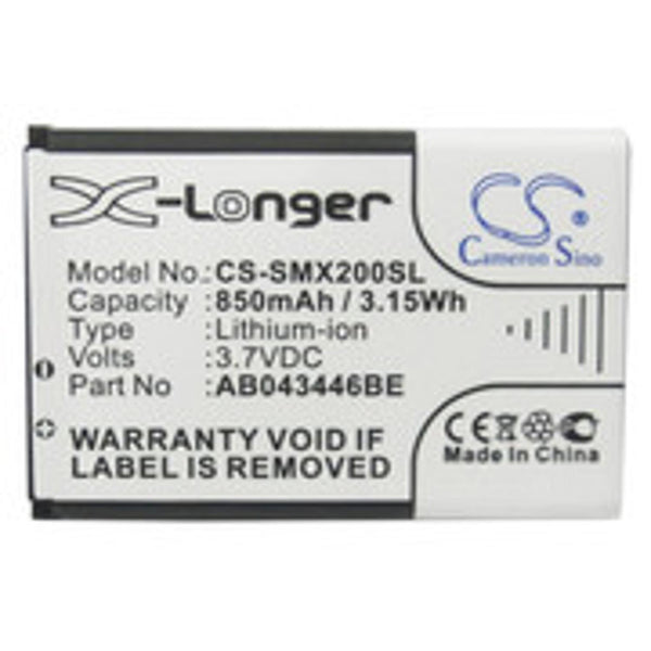 Samsung CS-SMX200SL - replacement battery for SAMSUNG  Fixed size