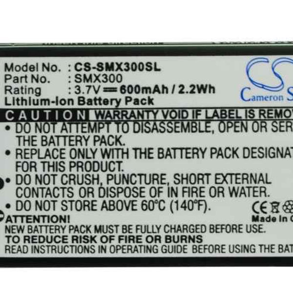 Samsung CS-SMX300SL - replacement battery for SAMSUNG  Fixed size