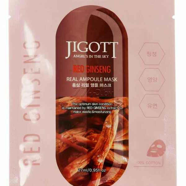 Jigott Red Ginseng Real Ampoule Mask 27ml (10pcs)  Fixed Size