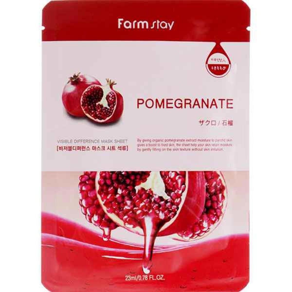 Farm Stay Visible Difference Mask Sheet (Pomegranate)  10pcs