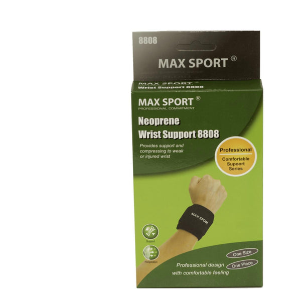 MAX SPORT Neoprene Wrist Support, One Piece, Size Free  Fixed Size