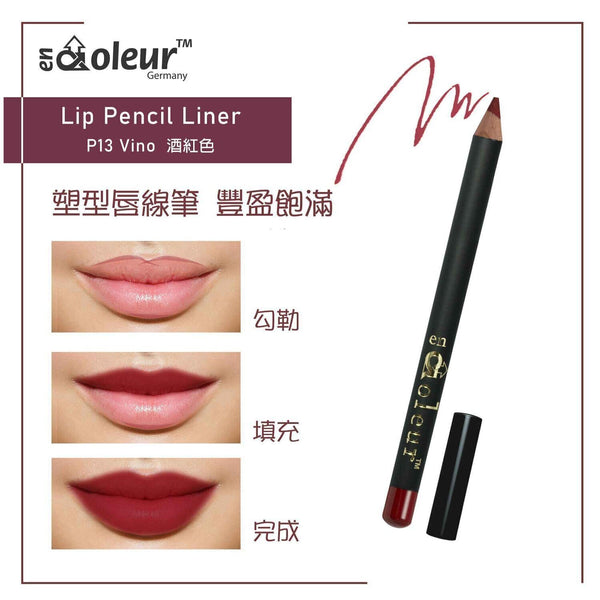En Coleur Wood Lip Pencil Liner P13 - Vino (Exp: 04/2026)  Vino