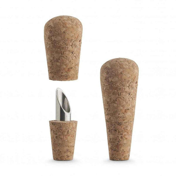 Final Touch 2-in-1 Portuguese Imported Cork & Pour Set (Set of 2)  Fixed Size