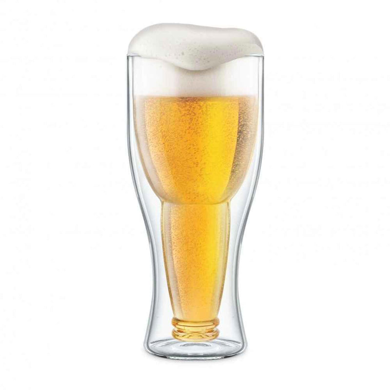 Final Touch Bottoms Up Beer Glass 400ml  Fixed Size