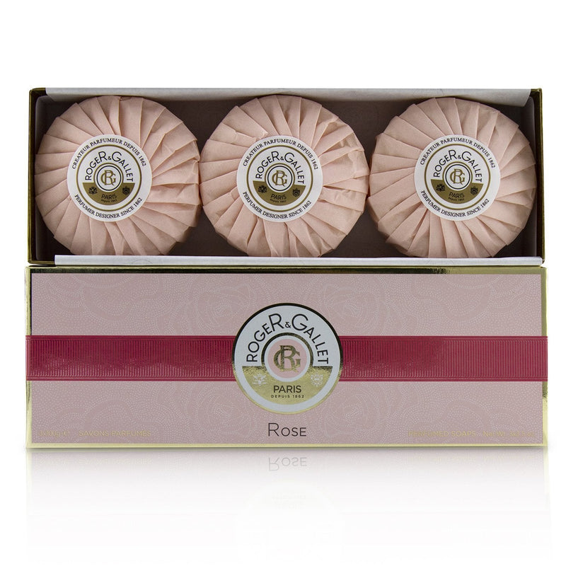 Roger & Gallet Rose Perfumed Soap Coffret 