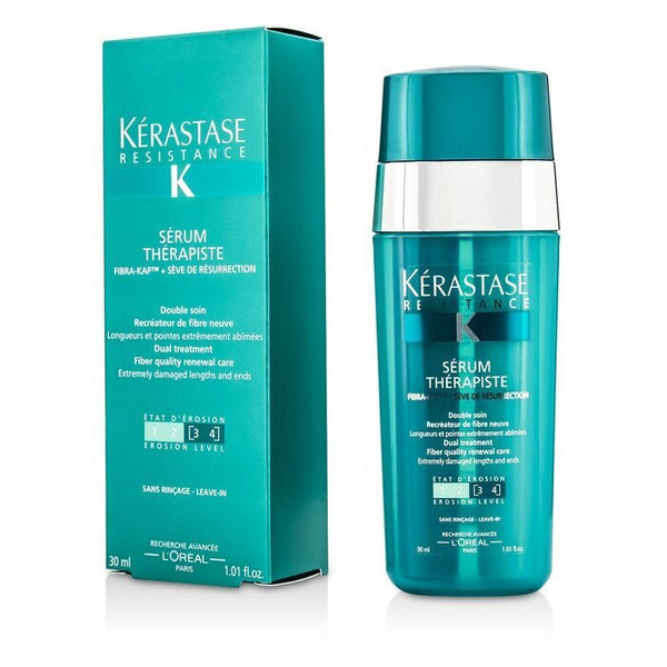 Kerastase Resistance Serum Therapiste Dual Treatment Fiber Quality Renewal Care (Extremely Damaged Lengths and Ends) 30ml/1.01oz