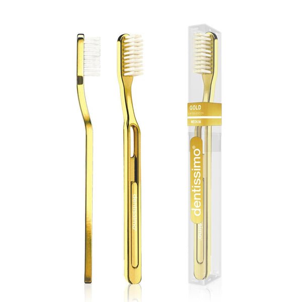 dentissimo (Premium Series) Gold Medium Toothbrush (40g)  Fixed Size