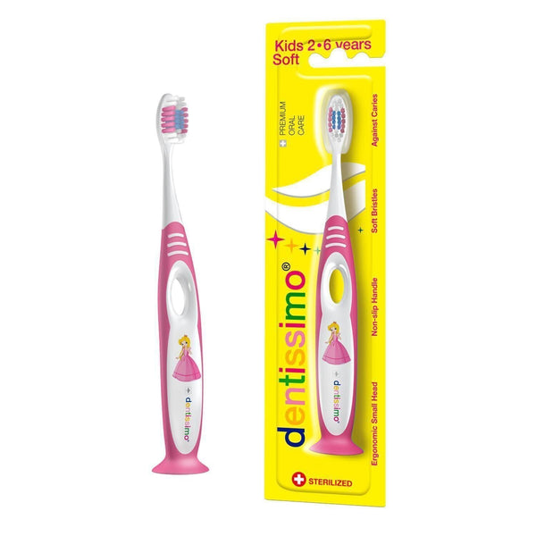 dentissimo Kids 2-6 Years Soft Bristles Toothbrush (Pink)  Fixed Size
