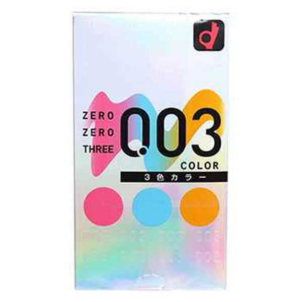 Okamoto Okamoto Zero Zero Three 3 colors (12 pcs)  Fixed Size