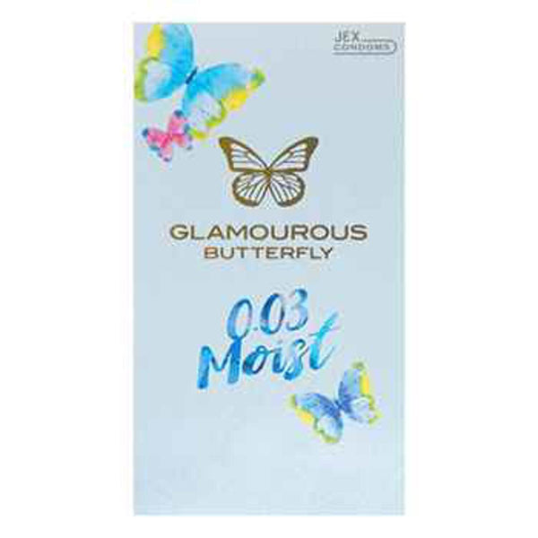 Jex JEX Glamourous Butterfly 0.03 Moist Condom(10Pcs)  Fixed Size