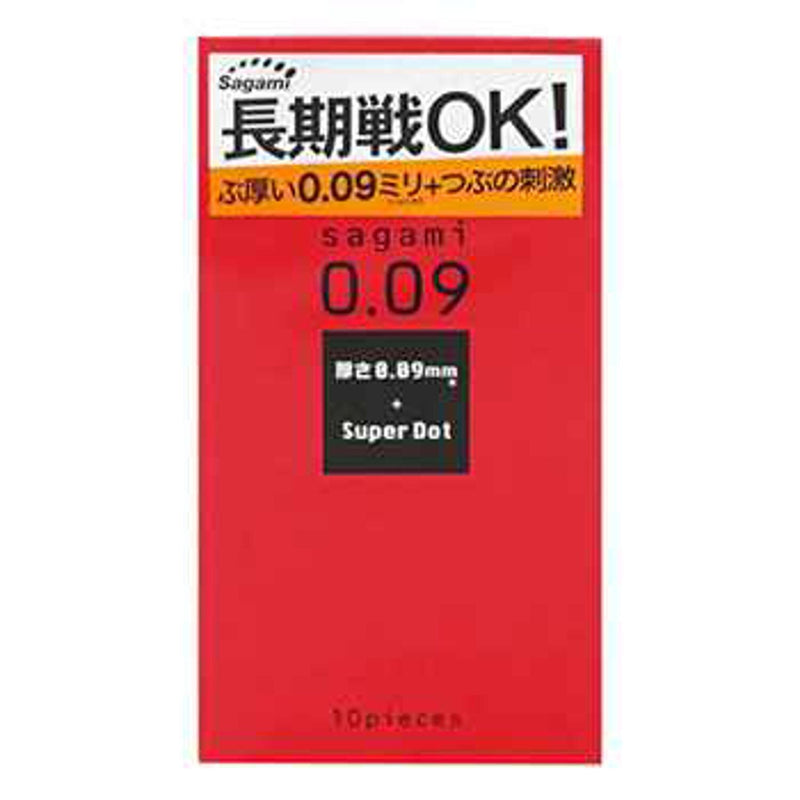 Sagami Sagami 0.09 Dots Delay Latex Condom(10pcs)  Fixed Size