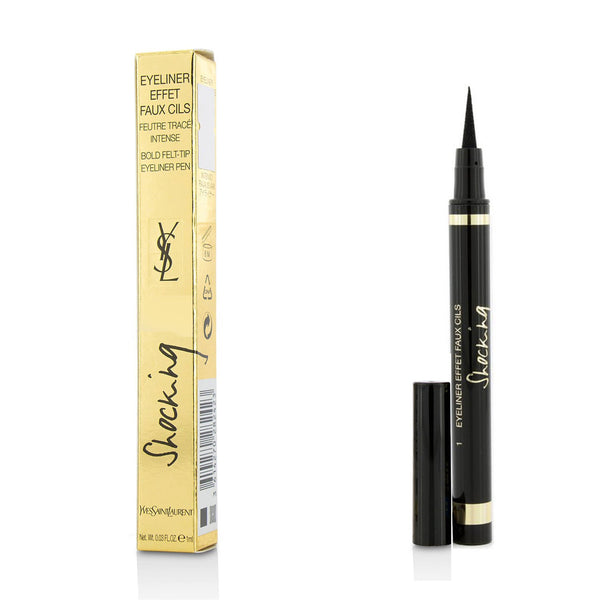 Yves Saint Laurent Eyeliner Effet Faux Cils Shocking (Bold Felt Tip Eyeliner Pen) - # 1 Black  1.1ml/0.04oz