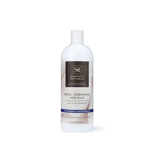 Soapnut Republic Wool, Cashmere & Silk Delicates Shampoo with Lemongrass E.O. (1L)  size