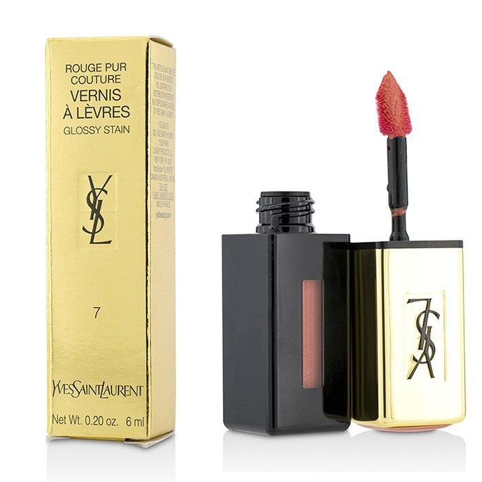 Yves Saint Laurent Rouge Pur Couture Vernis a Levres Glossy Stain - # 7 Corail Aquatique 6ml/0.2oz