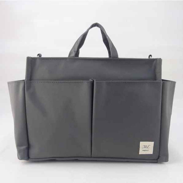 bagtory ME Small Several Pockets Handbag, Grey, Mommy Tote Bag, Multi-Purpose Storage Bag, Organizer  Fixed Size