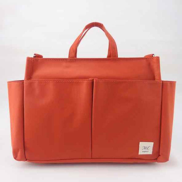 bagtory ME Small Several Pockets Handbag, Orange, Mommy Tote Bag, Multi-Purpose Storage Bag, Organizer  Fixed Size
