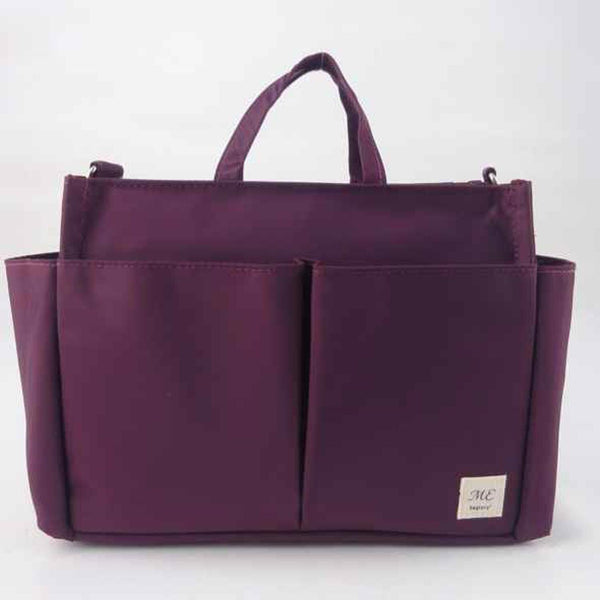 bagtory ME Small Several Pockets Handbag, Purple, Mommy Tote Bag, Multi-Purpose Storage Bag, Organizer  Fixed Size