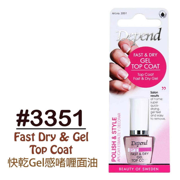 DEPEND COSMETIC PT Fast Dry & Gel Top Coat #3351  Fixed Size