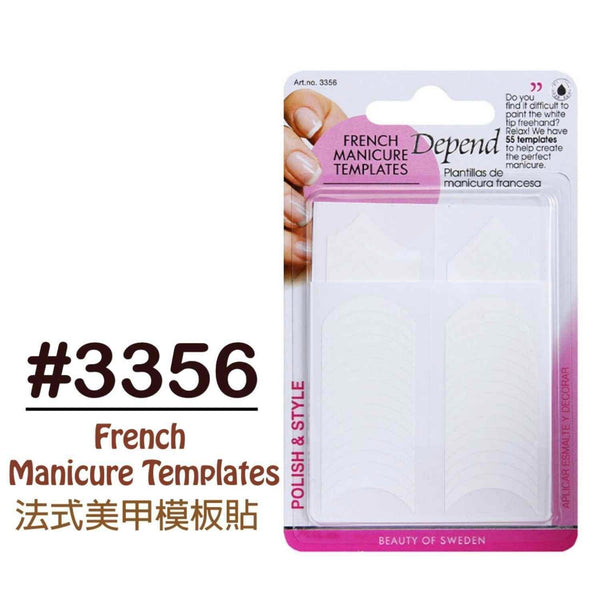 DEPEND COSMETIC PT French Manicure Templates (55PCs) #3356  Fixed Size