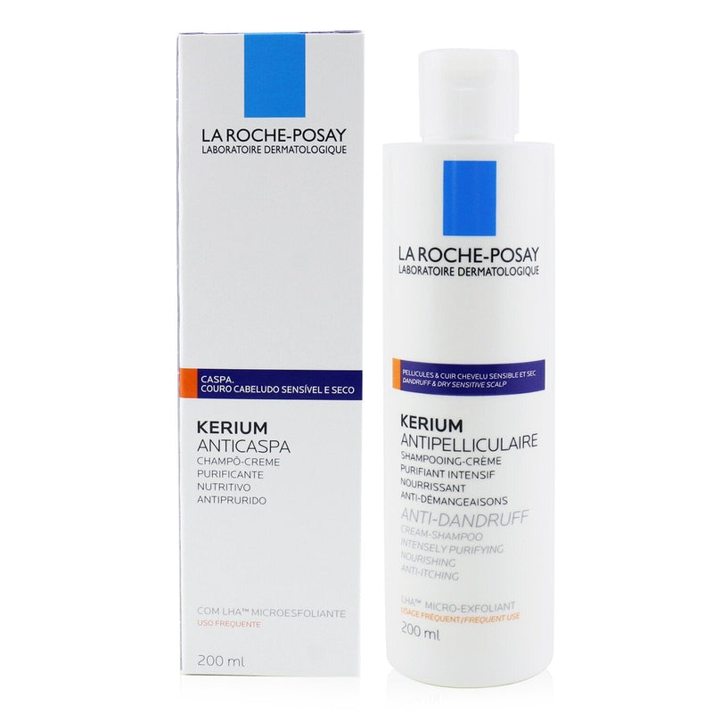 La Roche Posay Kerium Anti-Dandruff Cream Shampoo (For Dry Hair or Scalp) 