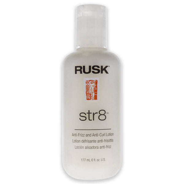 Rusk Str8 Anti-Frizz and Anti-Curl Lotion by Rusk for Unisex - 6 oz Lotion