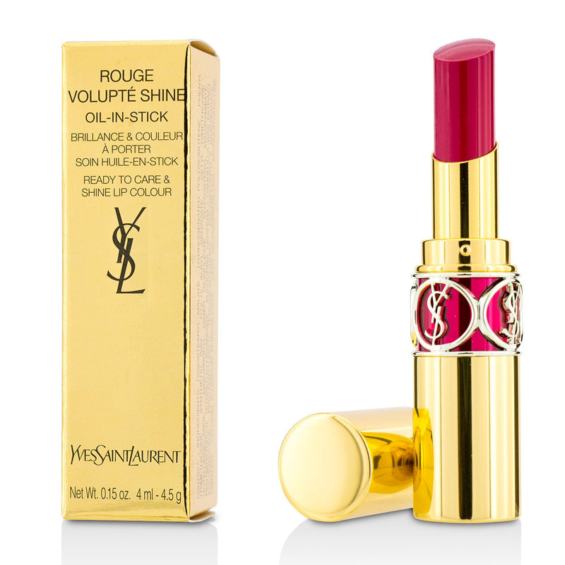 Yves Saint Laurent Rouge Volupte Shine - # 5 Fuchsia In Excess/ Fuchsia Chiffon  3.2g/0.11oz