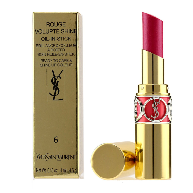 Yves Saint Laurent Rouge Volupte Shine - # 6 Pink In Devotion/ Pink Safari  3.2g/0.11oz