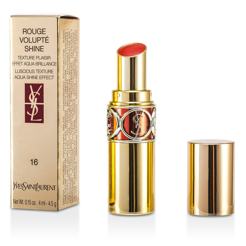 Yves Saint Laurent Rouge Volupte Shine - # 16 Orange Impertinent/ Oragne Majorelle  3.2g/0.11oz