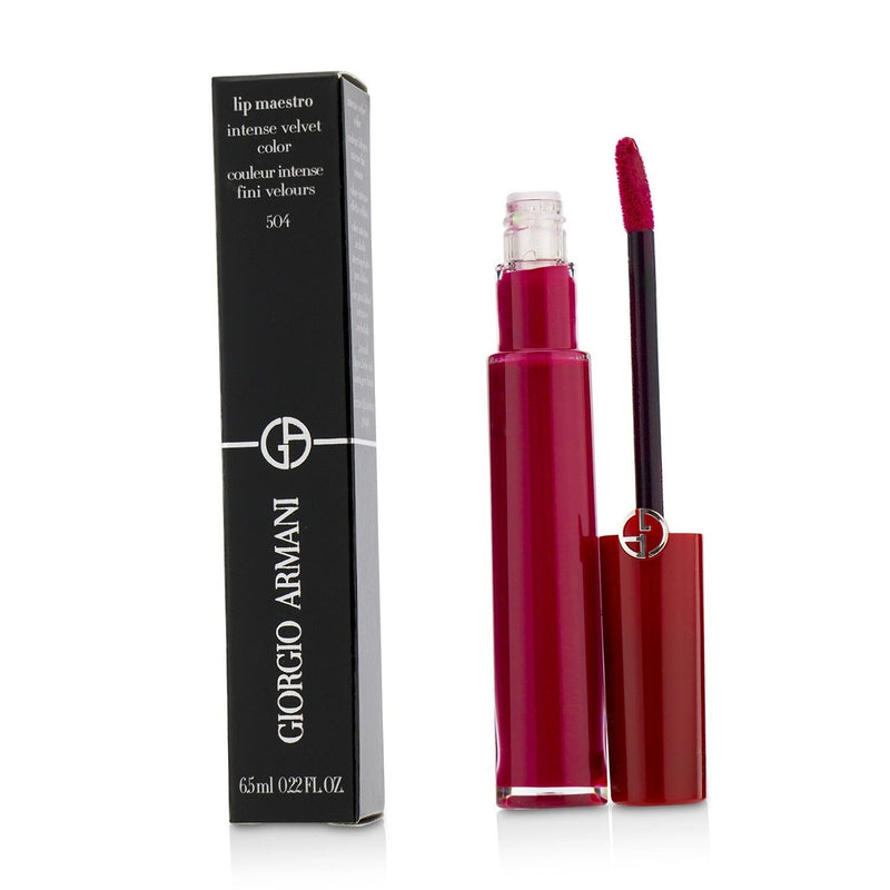 Giorgio Armani Lip Maestro Intense Velvet Color (Liquid Lipstick) - # 504 (Ecstasy) 