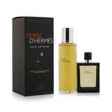 Hermes Terre D'Hermes Pure Parfum Refillable Spray 30ml/1oz + Refill 125ml/4.2oz 