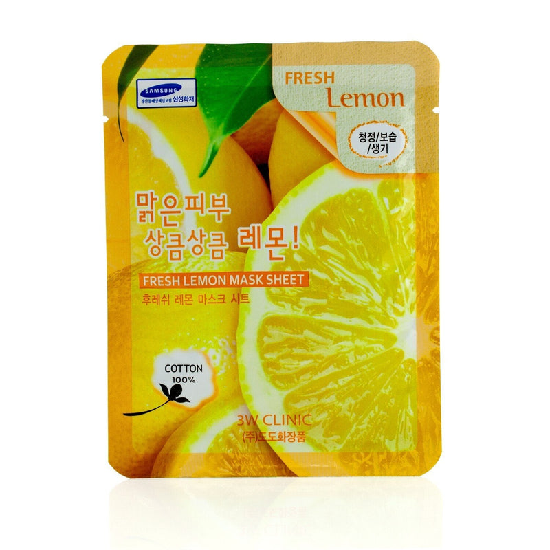 3W Clinic Mask Sheet - Fresh Lemon  10pcs