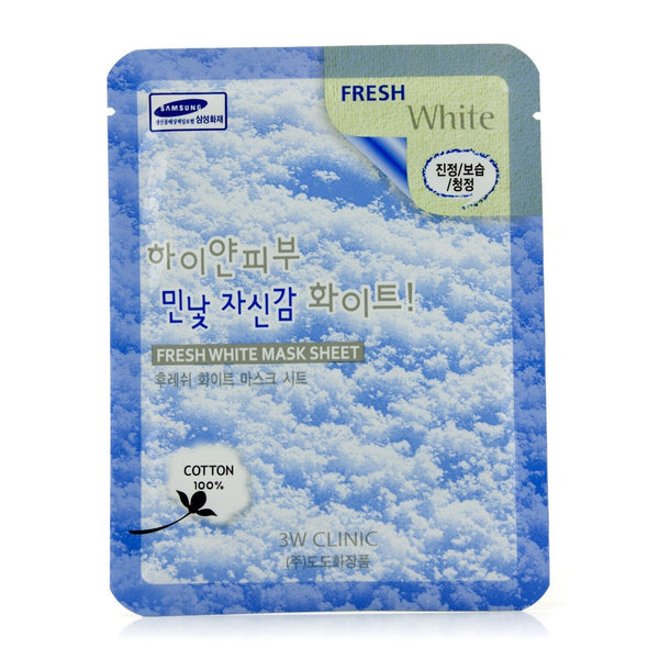 3W Clinic Mask Sheet - Fresh White 