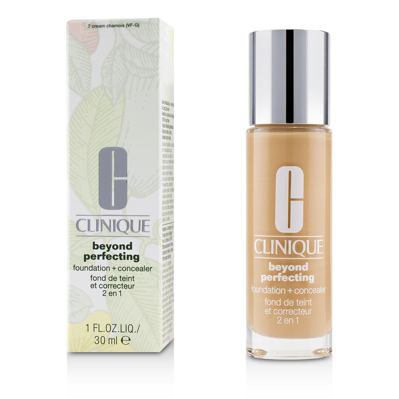 Clinique Beyond Perfecting Foundation & Concealer - # 07 Cream Chamois (VF-G)  30ml/1oz