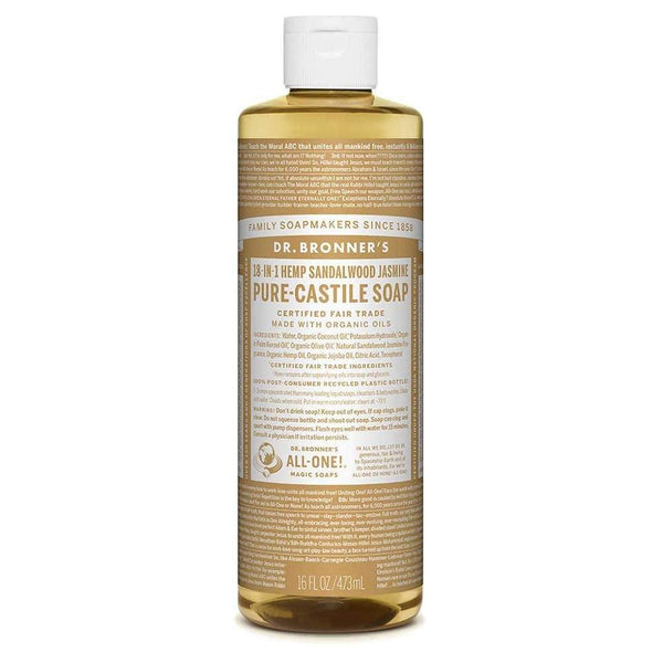 Dr. Bronner's Pure-Castile Soap Liquid 473ml - Sandalwood Jasmine